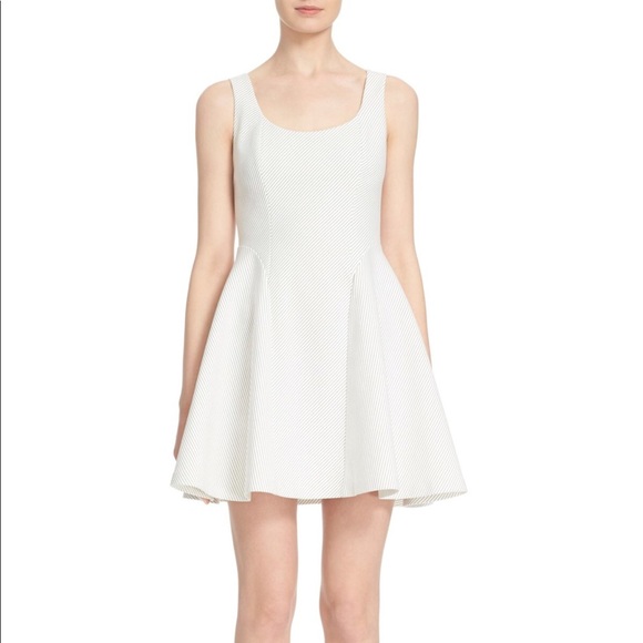 Alice + Olivia Dresses & Skirts - Alice + Olivia ‘Sadie’ Fit & Flare Pinstripe Dress